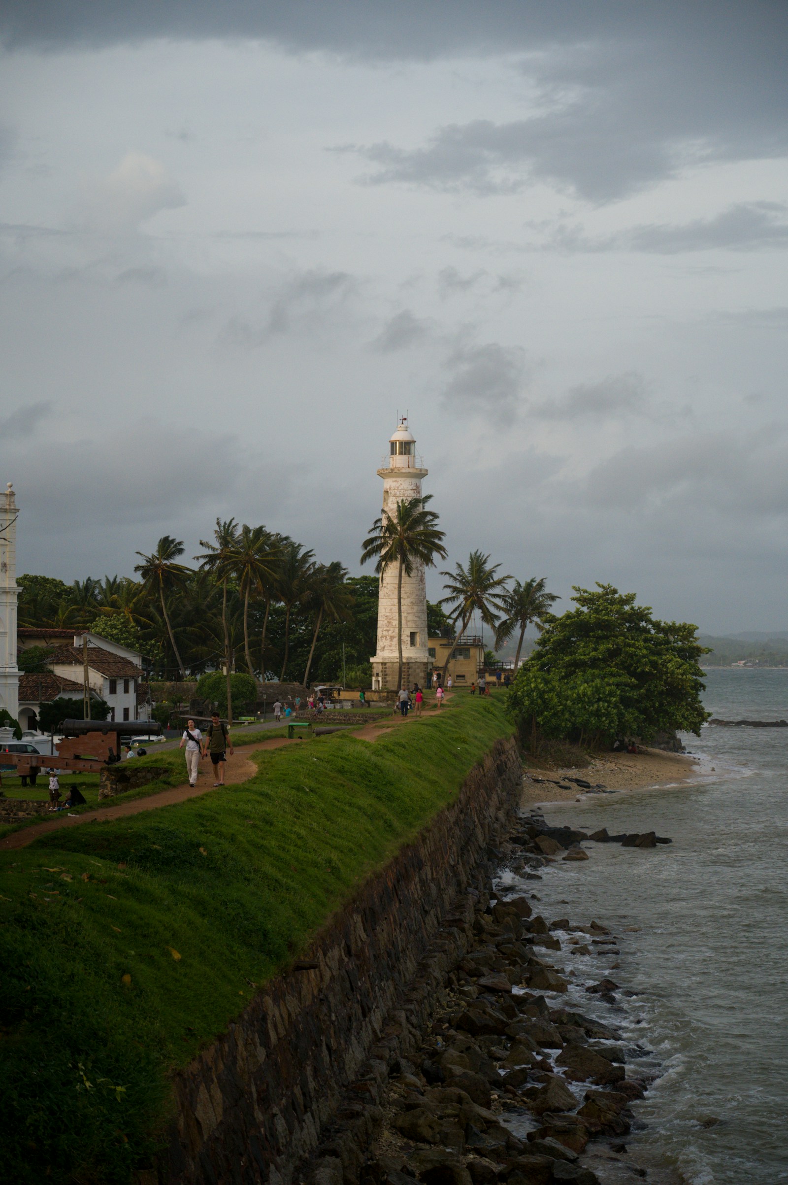 Galle Fort lighthouse by the coast